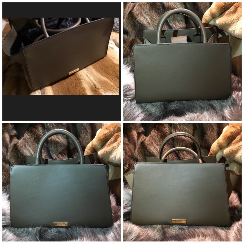 ZAC ZAC POSEN LEATHER SATCHEL/SHOULDER BAG
